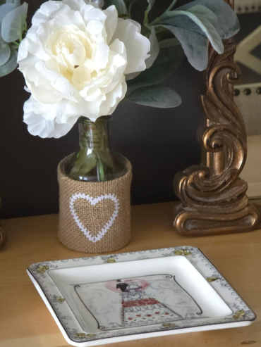 bridal suite vanity decor floral vase