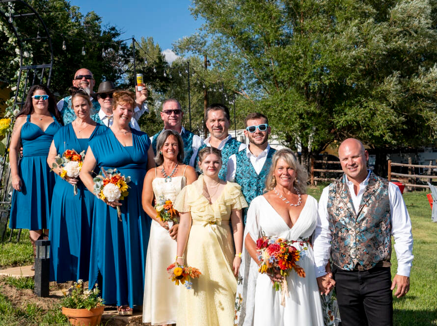 Three Willows Ranch wedding Gathering Bayfield Colorado